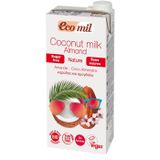  Sữa dừa hạnh nhân hữu cơ Ecomil nguyên chất bình 1 lít 