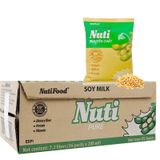  Sữa đậu nành Nuti nguyên chất thùng 36 bịch x 200ml 