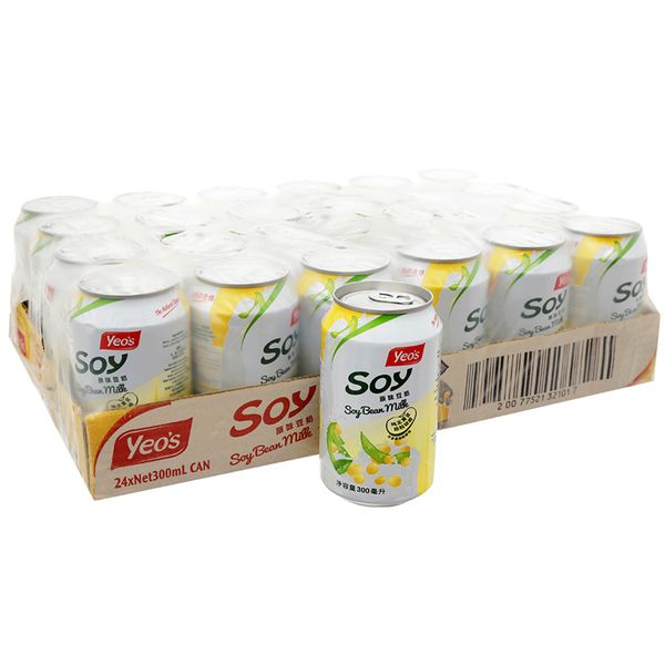  Sữa đậu nành Yeo's thùng 24 lon x 300 ml 