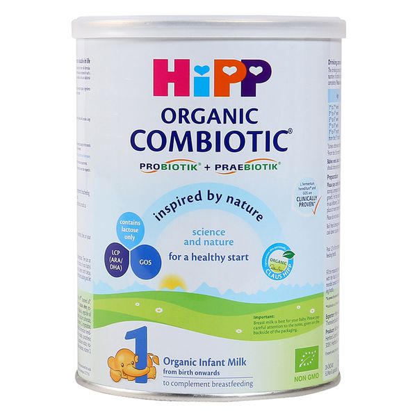  Sữa hữu cơ HiPP Combiotic số 1 hộp 350g 