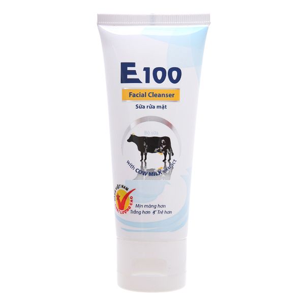  Sữa rửa mặt E100 Đại Việt Hương trắng mịn 50ml 