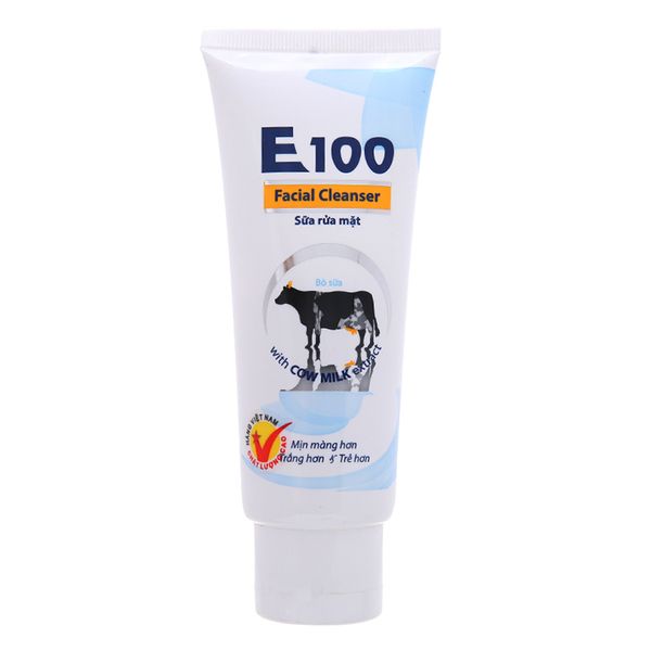  Sữa rửa mặt E100 Đại Việt Hương trắng mịn 80ml 