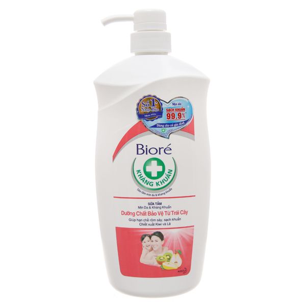  Sữa tắm Biore dưỡng chất bảo vệ từ trái cây chai 800g 