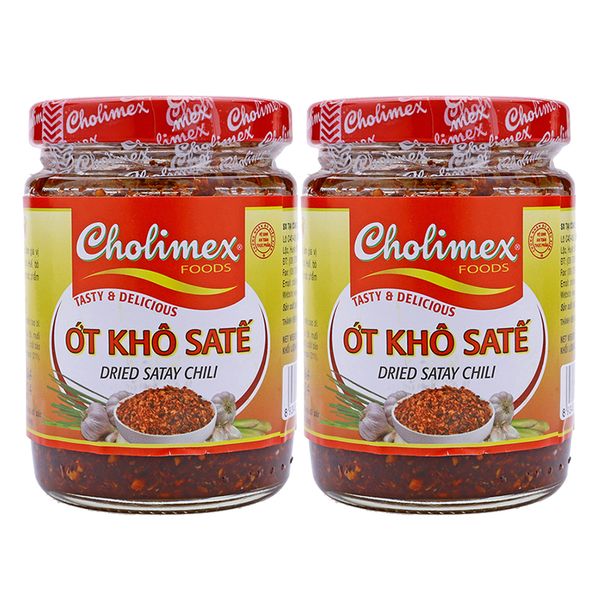  Sa tế ớt khô Cholimex bộ 2 hũ x 100g 