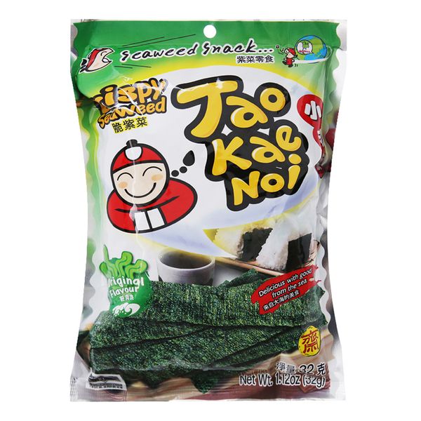  Snack rong biển giòn Tao Kae Noi vị truyền thống gói 32g 