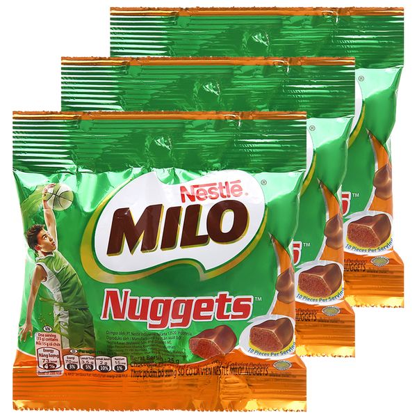  Sô cô la viên Milo Nuggets lốc 3 gói x 30g 