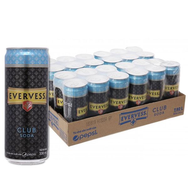  Soda Evervess Club thùng 24  lon x 330ml 