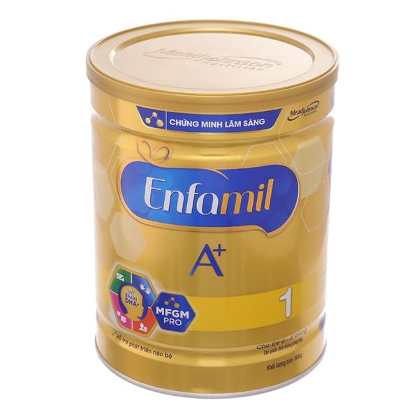  Sữa bột Enfamil A+ 1 từ 0 đến 6 tháng tuổi lon 900g 
