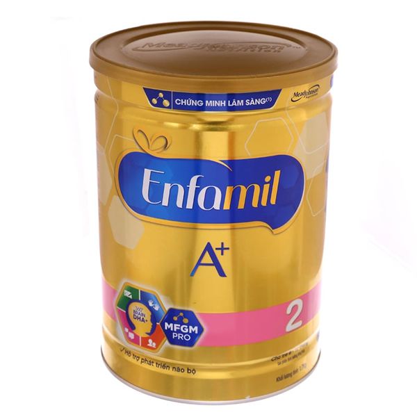  Sữa bột Enfamil A+ 2 từ 6 đến 12 tháng tuổi lon 1,7 kg 