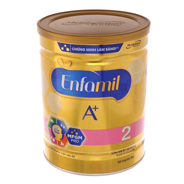  Sữa bột Enfamil A+ 2 từ 6 đến 12 tháng tuổi lon 900 g 