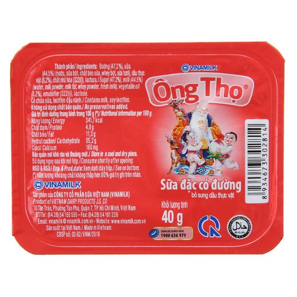  Sữa đặc có đường Ông Thọ đỏ hộp 40g 