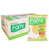  Sữa đậu nành Fami nguyên chất ít đường lốc 10 gói x 200ml 