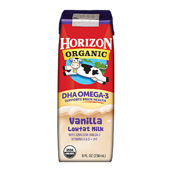  Sữa hữu cơ Horizon Organic DHA OMEGA-3 hương Vani hộp 236 ml 