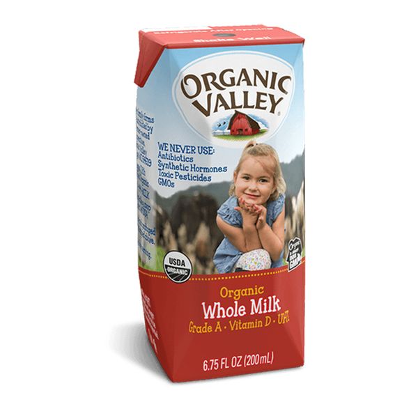  Sữa hữu cơ nguyên kem Organic Valley hộp 200 ml 