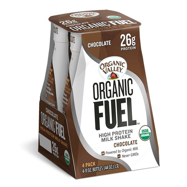  Sữa hữu cơ Organic Valley Fuel vị Chocola đen lốc 4 chai x 325 ml 