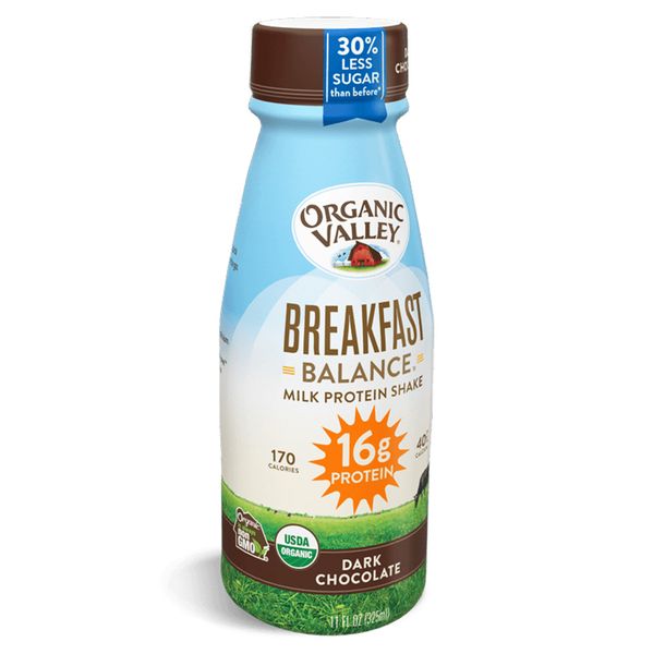  Sữa hữu cơ Organic Valley Protein vị Socola đen chai 325 ml 