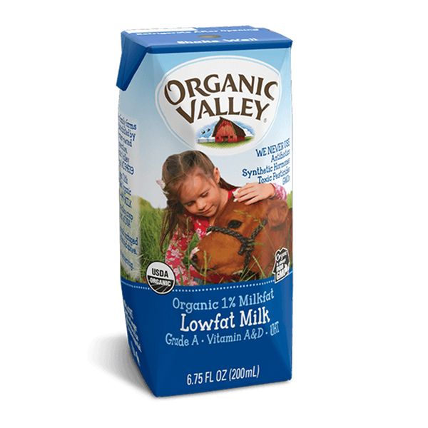  Sữa hữu cơ tách béo Organic Valley hộp 200 ml 