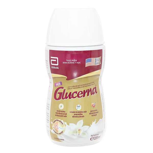  Sữa nước Glucerna shake dành cho người tiểu đường chai 220ml 