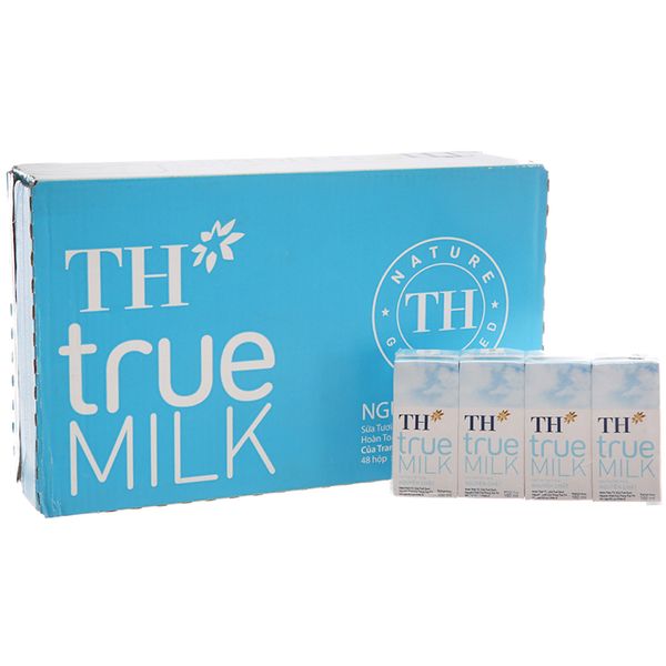  Sữa tươi tiệt trùng TH true MILK nguyên chất thùng 48 hộp x 180ml 