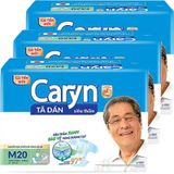  Tã dán Caryn hạn chế đi lại siêu thấm size M bộ 3 gói x 20 miếng 