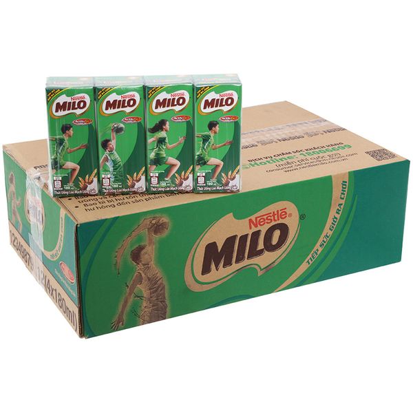  Thức uống dinh dưỡng Milo Nestle thùng 48 hộp x 180ml 