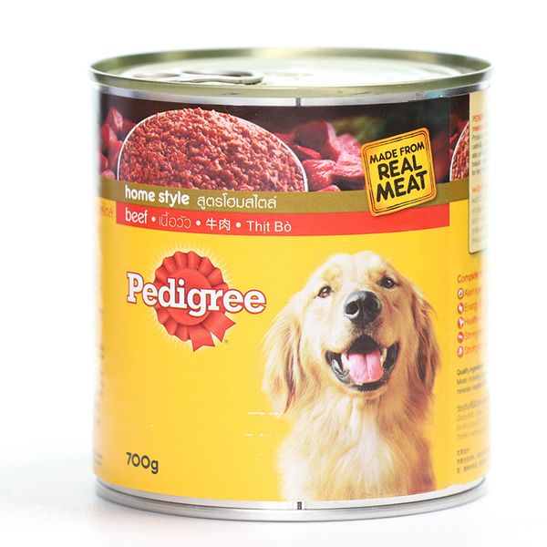  Thức ăn cho chó Pedigree vị bò lon 700g 