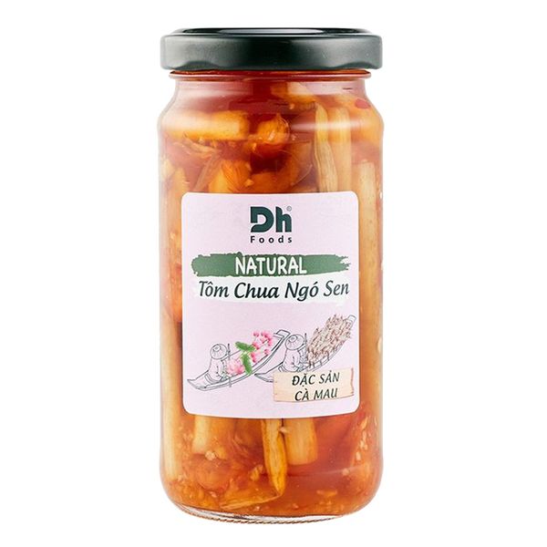  Tôm chua Ngó Sen DH Foods natural hũ 240g 