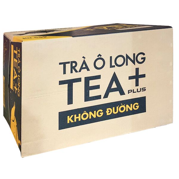  Trà ô long Tea Plus không đường thùng 24 chai x 455ml 