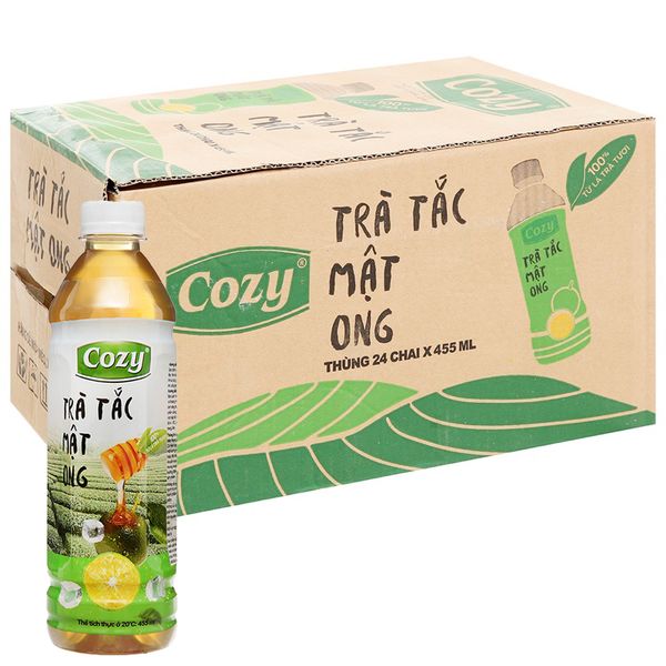  Trà tắc mật ong Cozy thùng 24 chai x 455ml 