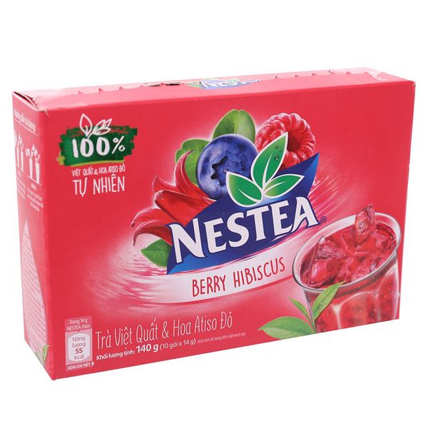  Trà việt quất và atiso đỏ Nestea 10 gói x 14g hộp 140g 