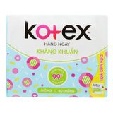  Băng vệ sinh hàng ngày Kotex siêu mềm kháng khuẩn gói 40 miếng 