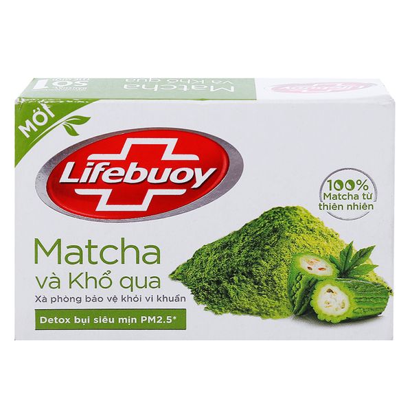  Xà phòng bảo vệ khỏi vi khuẩn Lifebuoy matcha và khổ qua 90g 