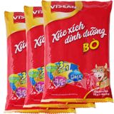  Xúc xích bò Vissan dinh dưỡng DHA 5 cây x 35 g lốc 3 gói x 175g 