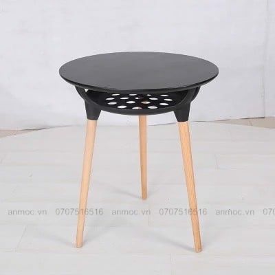 BÀN EAMES BA CHÂN MẶT GỖ D60