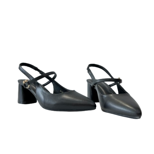 Giày gót trụ slingback 5P PN40112