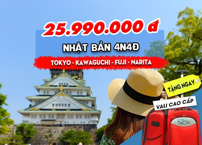 TOUR NHẬT BẢN: TOKYO - KAWAGUCHI - FUJI - NARITA (4N4Đ)