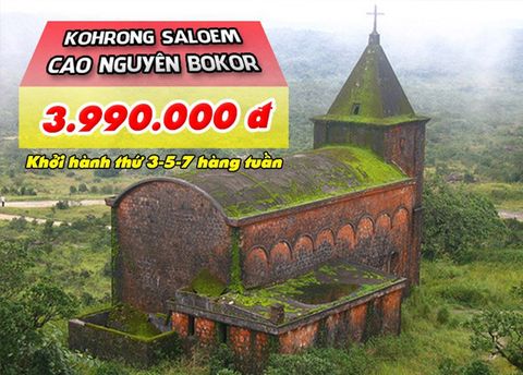  TOUR CAMBODIA: KOHRONG SALOEM - CAO NGUYÊN BOKOR 4N3Đ 