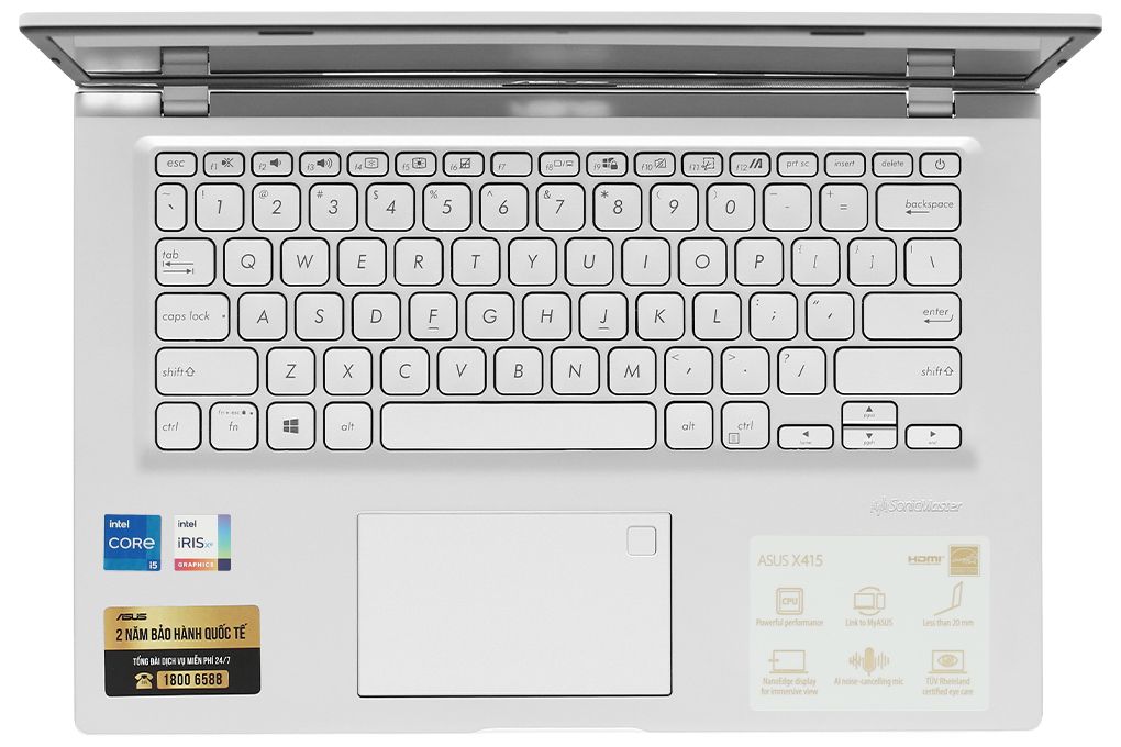 Asus VivoBook X415EA-EB637T/i5-1135G7/8GB/SSD 512GB/14″FHD/Silver