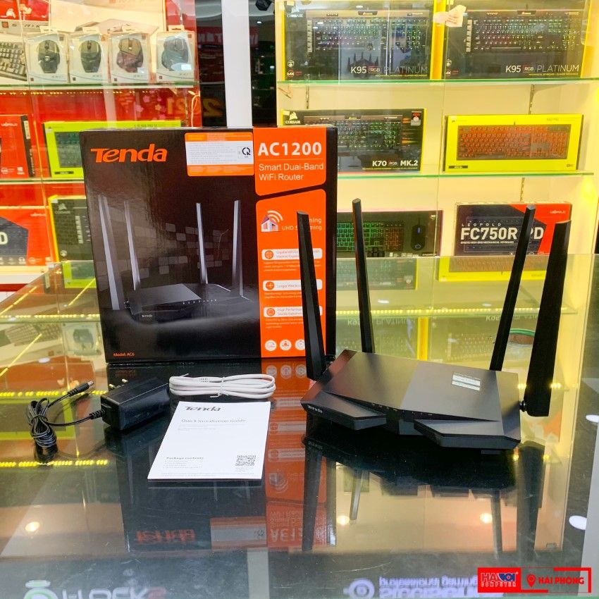 BỘ PHÁT WIFI TENDA AC6 CHUẨN AC1200MBPS