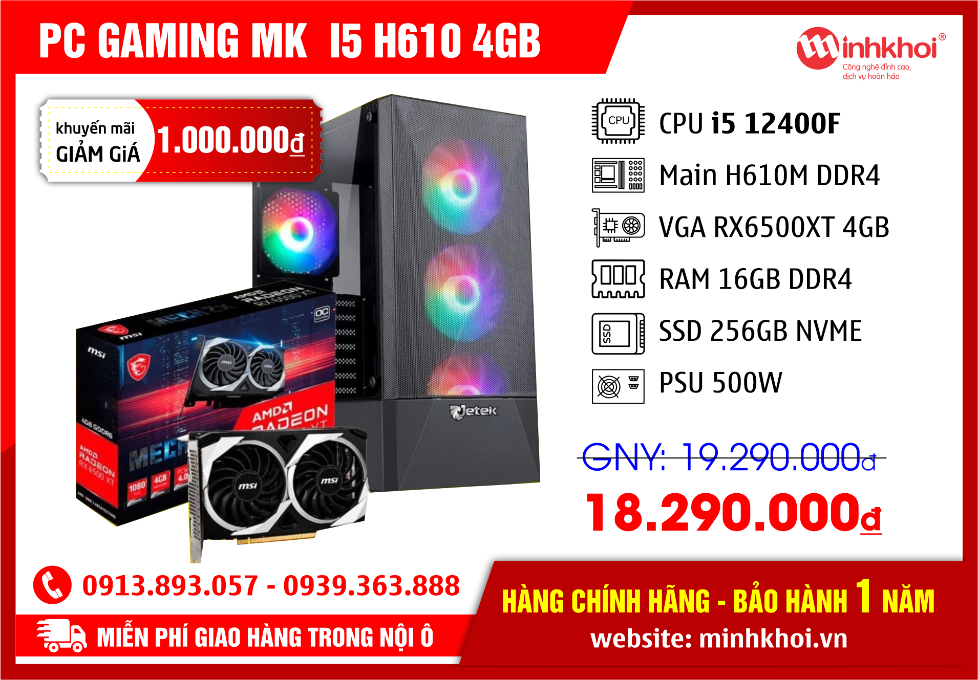 PC GAMING MK  I5 H610 4GB