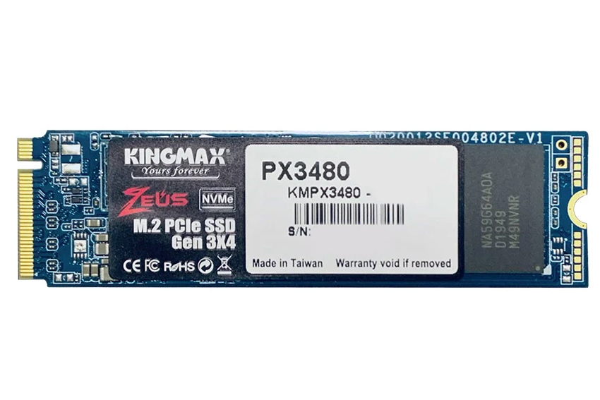 ổ cứng SSD Kingmax M.2 2280 PCIe 256GB PX3480 (Zeus- Gen3x4)