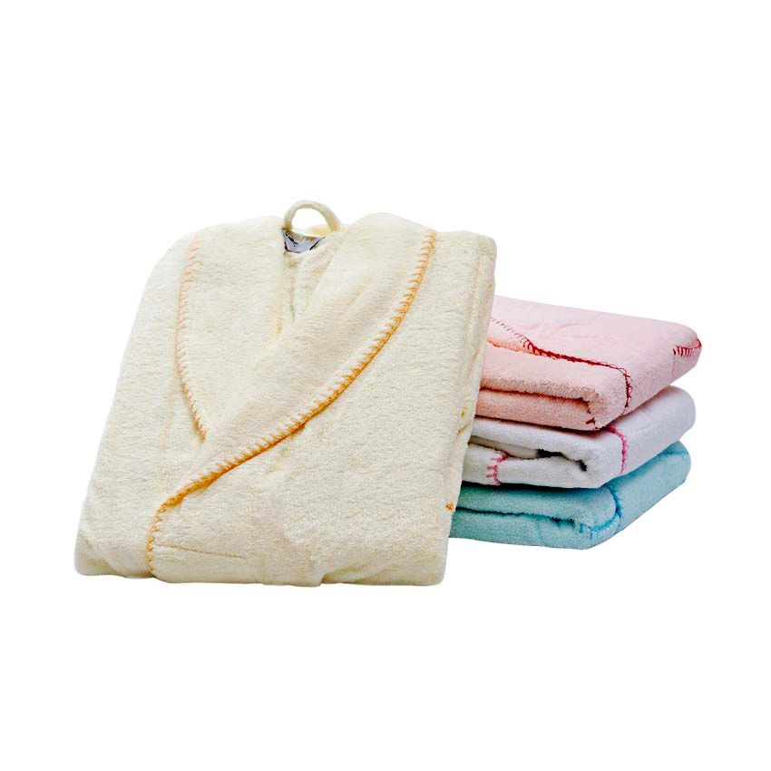 01 áo choàng tắm trẻ em cotton Mollis ACE4 78 cm