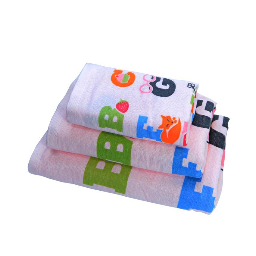 01 khăn tay trẻ em cotton 2 lớp Mollis HM5A 30 x 45 cm