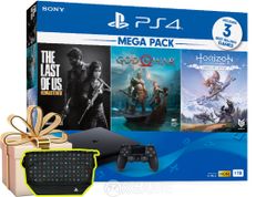 Bộ máy PS4 Slim 1TB MEGA PACK Kèm 3 Game