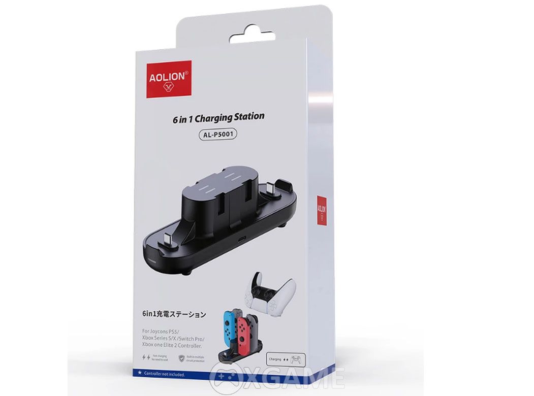 Đế Sạc đa năng 6 in 1dành Joycon của Switch-Tay PS5-Tay Xbox series X