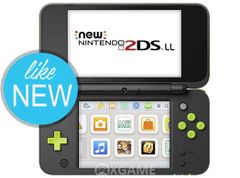 Máy NEW 2DS XL - Black x Lime-Like new 99%-64GB