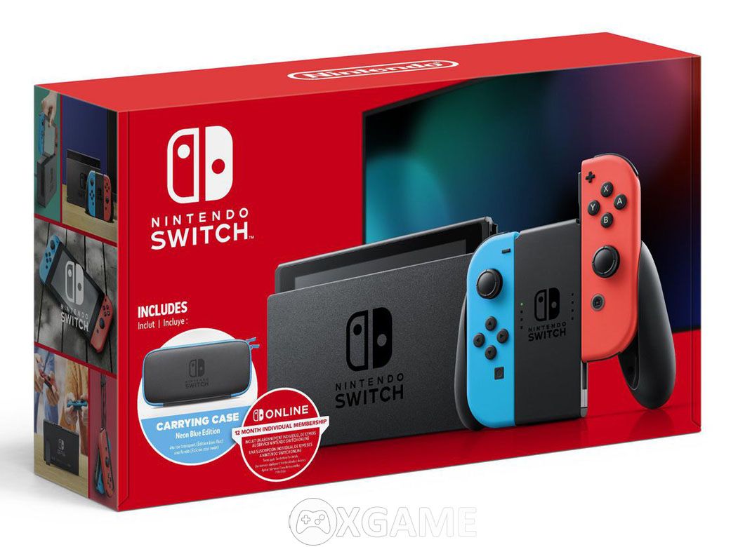 Máy Switch Màu Neon Red Blue - V2- Bundle