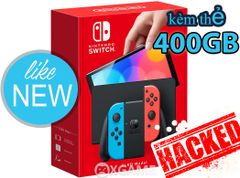 Máy Switch OLED-Neon-LikeNew-Hacked 400GB