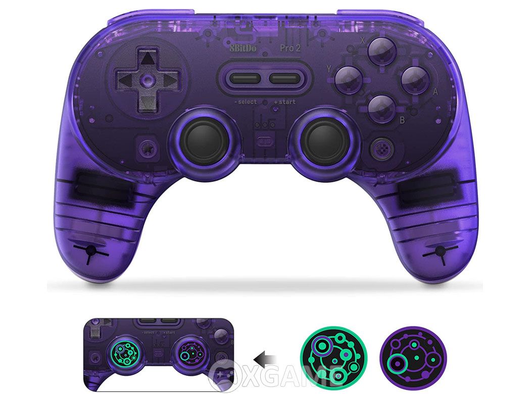 Tay cầm 8Bitdo PRO 2-Clear Purple Edition