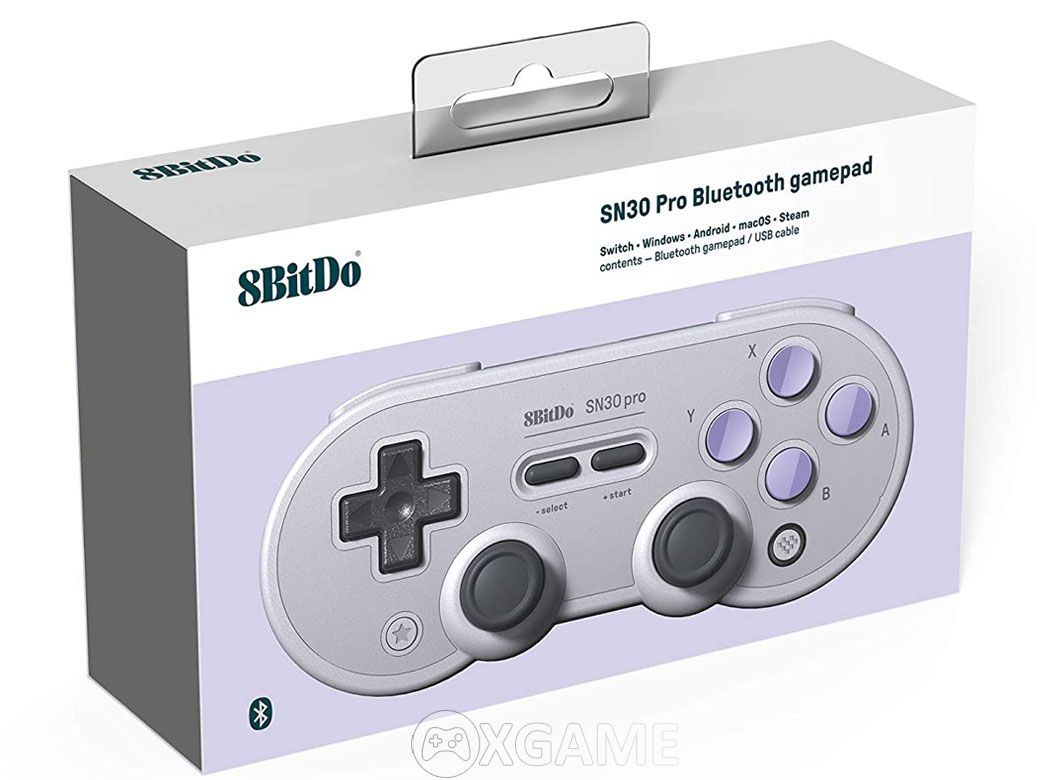 Tay cầm Super Nintendo SN30 Pro G-8bitdo-Gray Version